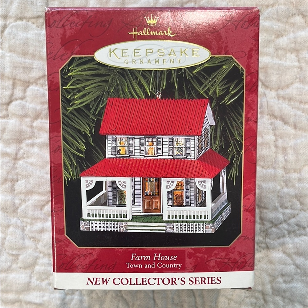 Hallmark Keepsake Red and White Farmhouse Ornament